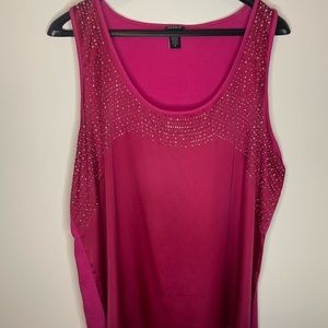 TORRID Studded Pink Tank Size 3